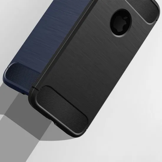 Husa pentru iPhone SE 2, SE 2020 / SE 3, SE 2022 - Techsuit Carbon Silicone - Black Husa pentru iPhone SE 2, SE 2020 / SE 3, SE 2022 - Techsuit Carbon Silicone - Black