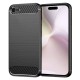 Husa pentru iPhone SE 4 2024 - Techsuit Carbon Silicone - Black