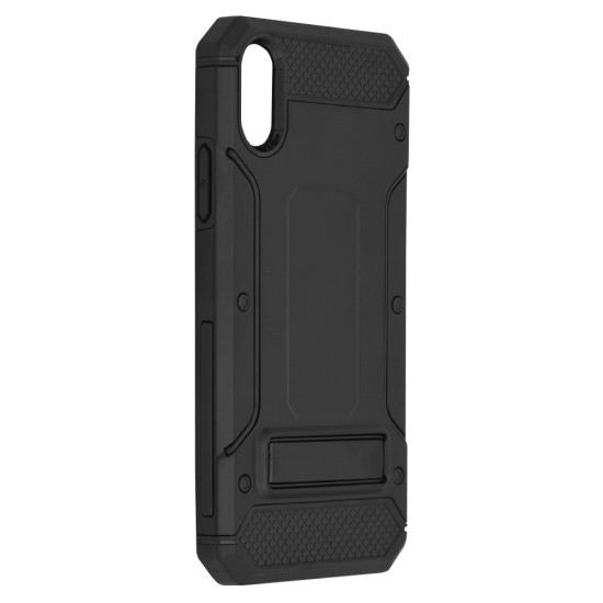 Husa pentru iPhone X, iPhone 10 - Techsuit Hybrid Armor Kickstand - Black