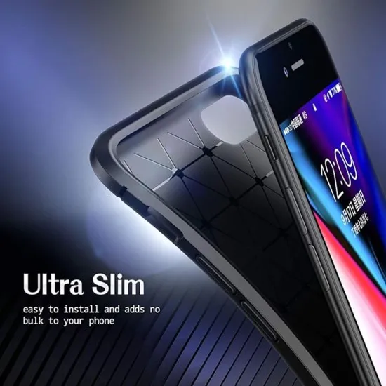 Husa pentru iPhone X, iPhone 10 / XS - Techsuit CarbonFiber - Black Husa pentru iPhone X, iPhone 10 / XS - Techsuit CarbonFiber - Black