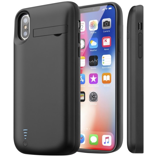 Husa pentru iPhone X / XS cu Baterie de 5000mAh - Techsuit Power Pro - Black