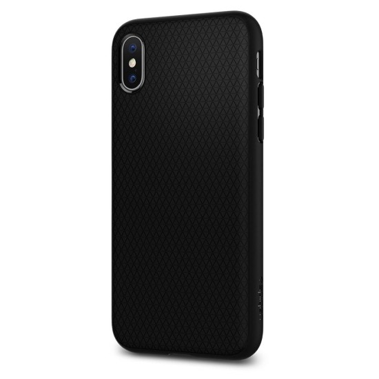 Husa pentru iPhone X / XS - Spigen Liquid Air - Matte Black