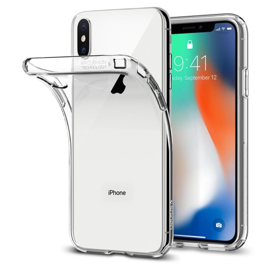 Husa pentru iPhone X / XS - Spigen Liquid Crystal - Clear