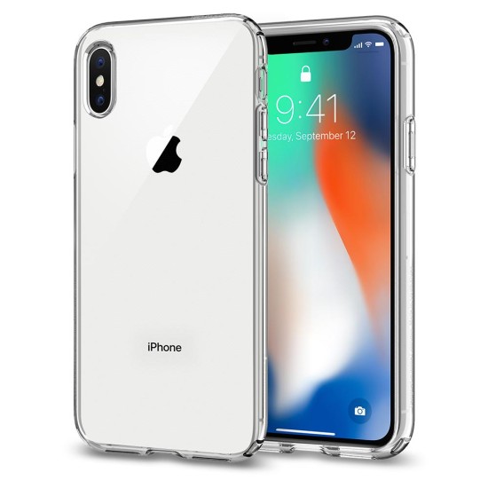 Husa pentru iPhone X / XS - Spigen Liquid Crystal - Clear