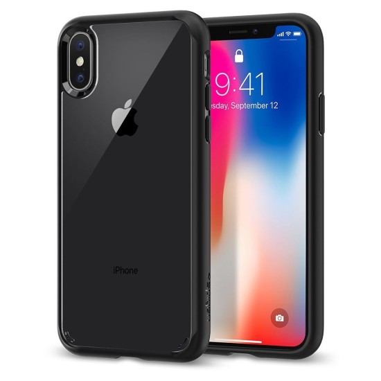 Husa pentru iPhone X / XS - Spigen Ultra Hybrid - Matte Black