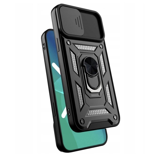 Husa pentru iPhone X / XS - Techsuit CamShield Series - Black