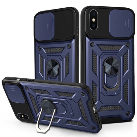 Husa pentru iPhone X / XS - Techsuit CamShield Series - Blue