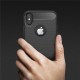 Husa pentru iPhone X / XS - Techsuit Carbon Silicone - Black