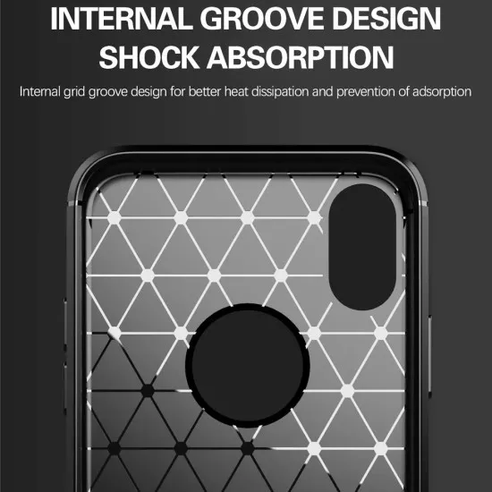 Husa pentru iPhone X / XS - Techsuit Carbon Silicone - Blue Husa pentru iPhone X / XS - Techsuit Carbon Silicone - Blue