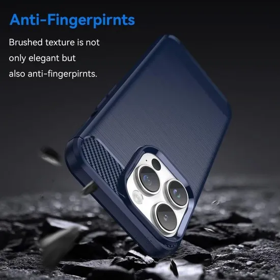 Husa pentru iPhone X / XS - Techsuit Carbon Silicone - Blue Husa pentru iPhone X / XS - Techsuit Carbon Silicone - Blue