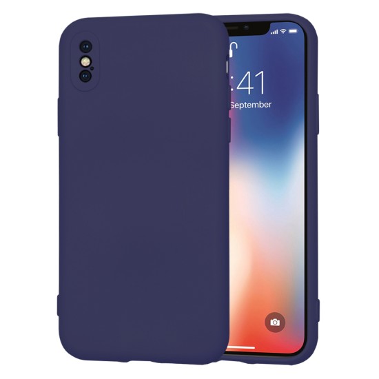 Husa pentru iPhone X / XS - Techsuit SoftFlex - Navy Blue