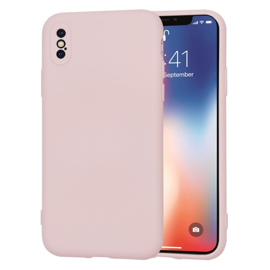 Husa pentru iPhone X / XS - Techsuit SoftFlex - Pink Sand