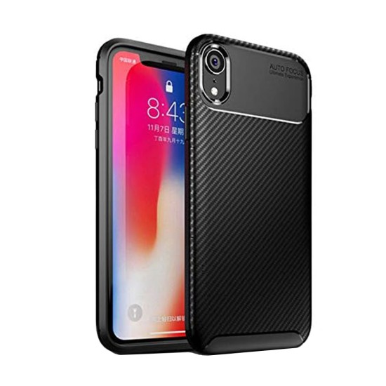 Husa pentru iPhone XR - Techsuit CarbonFiber - Black