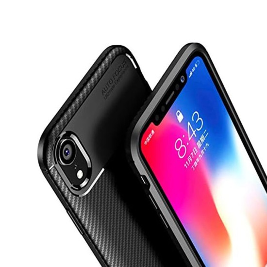 Husa pentru iPhone XR - Techsuit CarbonFiber - Black