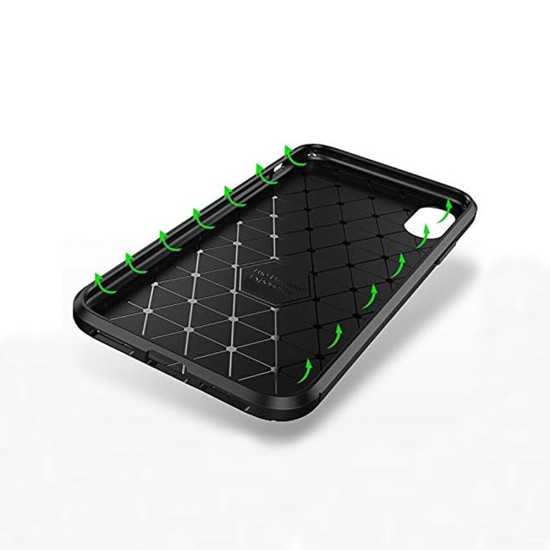 Husa pentru iPhone XR - Techsuit CarbonFiber - Black