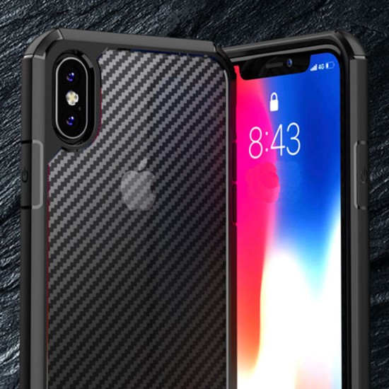 Husa pentru iPhone XR - Techsuit CarbonFuse - Black