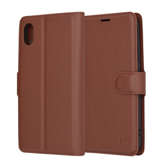 Husa pentru iPhone XR - Techsuit Leather Folio - Brown