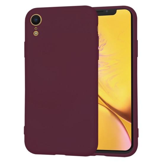 Husa pentru iPhone XR - Techsuit SoftFlex - Plum Red