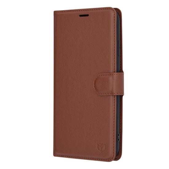 Husa pentru iPhone XS Max - Techsuit Leather Folio - Brown