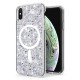 Husa pentru iPhone XS Max - Techsuit Sparkly Glitter MagSafe - White