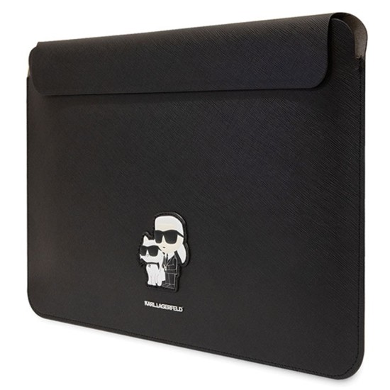 Husa pentru Laptop, 14, Magnetica - Karl Lagerfeld (KLCS14SAKCPMK) - Black Karl&Chaoupette