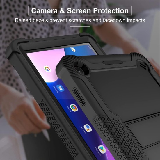 Husa pentru Lenovo Tab M10 3rd Gen (TB328FU/TB328XU) + Folie - Techsuit Rugged TabShell - Black