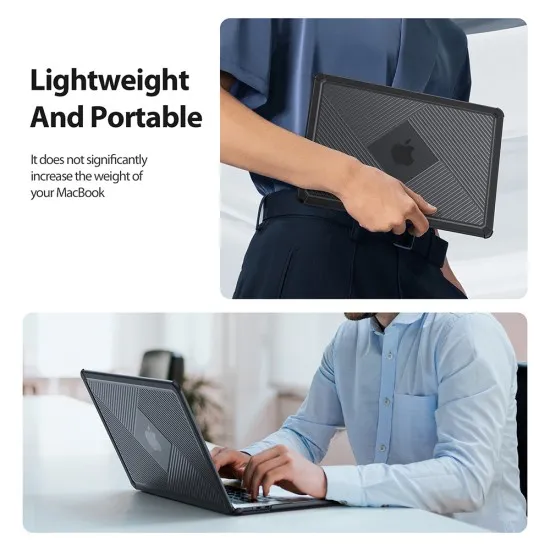 Husa pentru MacBook Air 15 (2023 / 2024) - Dux Ducis LCGH Series - Pink Husa pentru MacBook Air 15 (2023 / 2024) - Dux Ducis LCGH Series - Pink