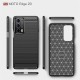 Husa pentru Motorola Edge 20 - Techsuit Carbon Silicone - Black