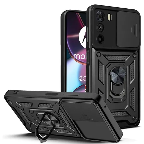 Husa pentru Motorola Edge 30 - Techsuit CamShield Series - Black Husa pentru Motorola Edge 30 - Techsuit CamShield Series - Black