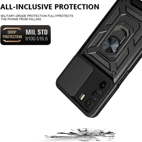 Husa pentru Motorola Edge 30 - Techsuit CamShield Series - Blue Husa pentru Motorola Edge 30 - Techsuit CamShield Series - Blue