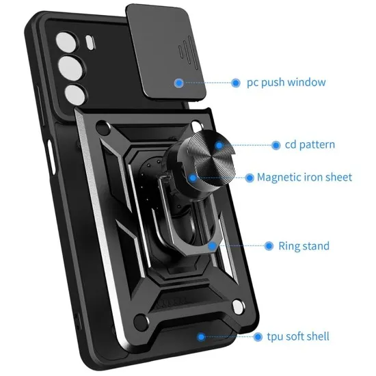 Husa pentru Motorola Edge 30 - Techsuit CamShield Series - Blue Husa pentru Motorola Edge 30 - Techsuit CamShield Series - Blue