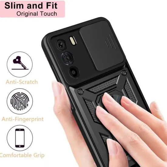 Husa pentru Motorola Edge 30 - Techsuit CamShield Series - Blue Husa pentru Motorola Edge 30 - Techsuit CamShield Series - Blue