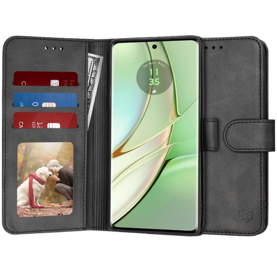 Husa pentru Motorola Edge 40 / Edge (2023) - Techsuit Diary Book - Black