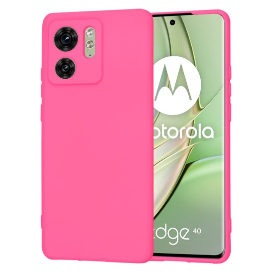 Husa pentru Motorola Edge 40 / Edge (2023) - Techsuit SoftFlex - Hot Pink