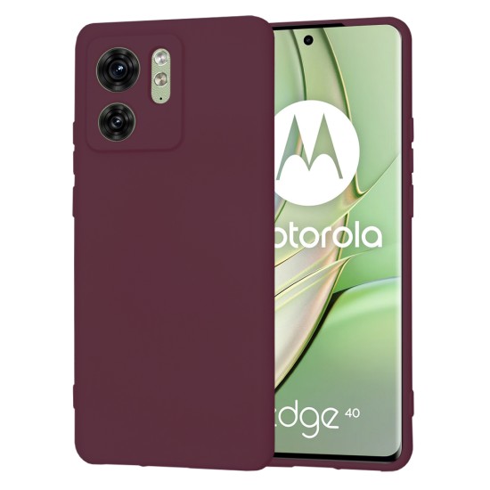 Husa pentru Motorola Edge 40 / Edge (2023) - Techsuit SoftFlex - Plum Red