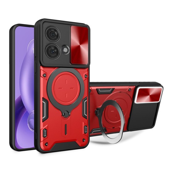 Husa pentru Motorola Edge 40 Neo - Techsuit CamGuard Pro - Red