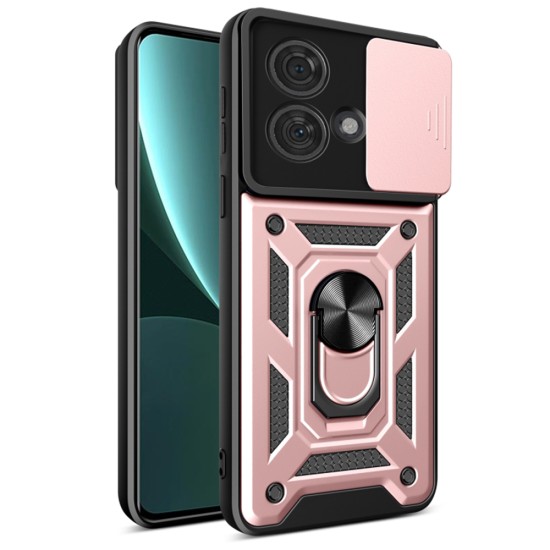 Husa pentru Motorola Edge 40 Neo - Techsuit CamShield Series - Rose Gold