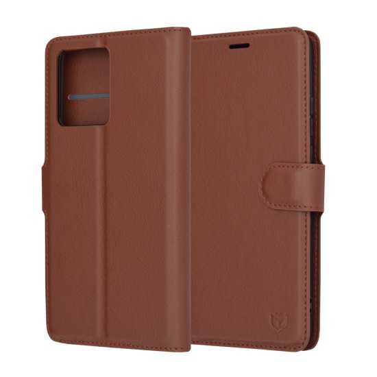 Husa pentru Motorola Edge 40 Neo - Techsuit Leather Folio - Brown