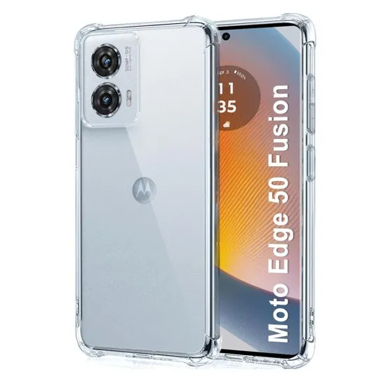 Husa pentru Motorola Edge 50 Fusion - Techsuit Shockproof Clear Silicone - Clear Husa pentru Motorola Edge 50 Fusion - Techsuit Shockproof Clear Silicone - Clear