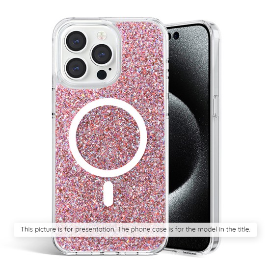 Husa pentru Motorola Edge 50 Pro - Techsuit Sparkly Glitter - Pink