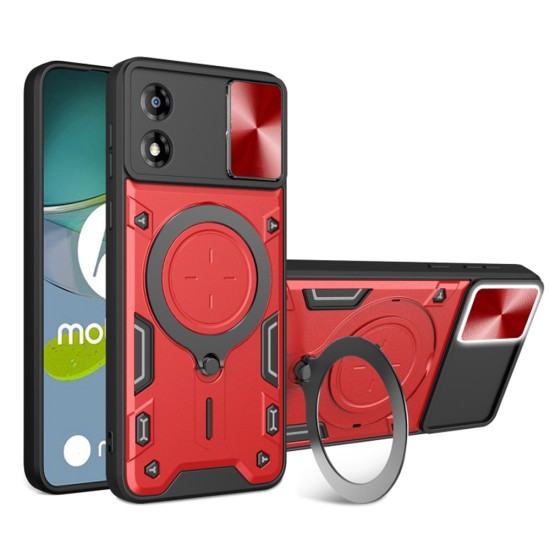 Husa pentru Motorola Moto E13 - Techsuit CamGuard Pro - Red