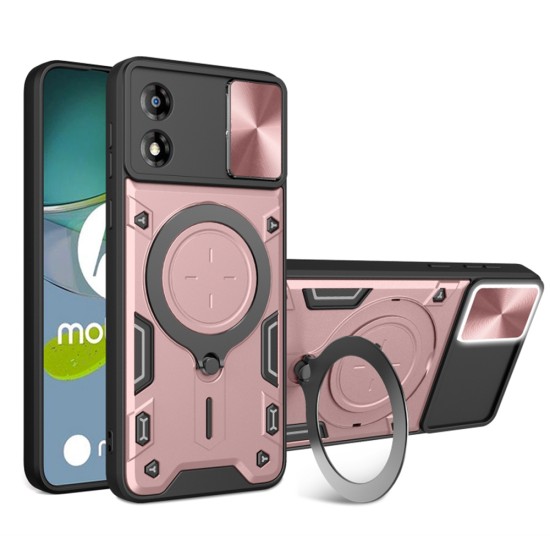 Husa pentru Motorola Moto E13 - Techsuit CamGuard Pro - Rose Gold