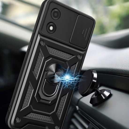 Husa pentru Motorola Moto E13 - Techsuit CamShield Series - Black Husa pentru Motorola Moto E13 - Techsuit CamShield Series - Black