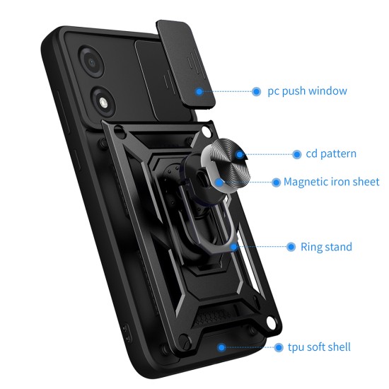 Husa pentru Motorola Moto E13 - Techsuit CamShield Series - Rose Gold Husa pentru Motorola Moto E13 - Techsuit CamShield Series - Rose Gold