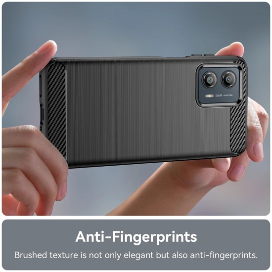 Husa pentru Motorola Moto E13 - Techsuit Carbon Silicone - Blue Husa pentru Motorola Moto E13 - Techsuit Carbon Silicone - Blue