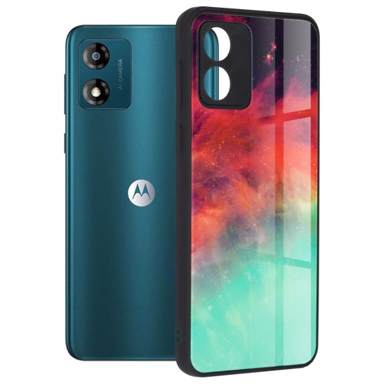Husa pentru Motorola Moto E13 - Techsuit Glaze Series - Fiery Ocean Husa pentru Motorola Moto E13 - Techsuit Glaze Series - Fiery Ocean