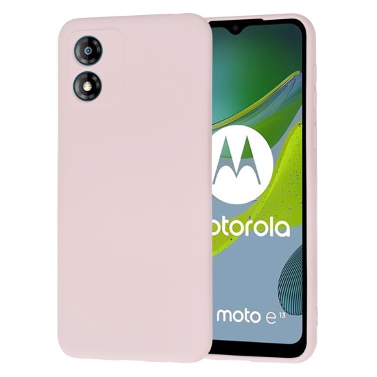Husa pentru Motorola Moto E13 - Techsuit SoftFlex - Pink Sand Husa pentru Motorola Moto E13 - Techsuit SoftFlex - Pink Sand