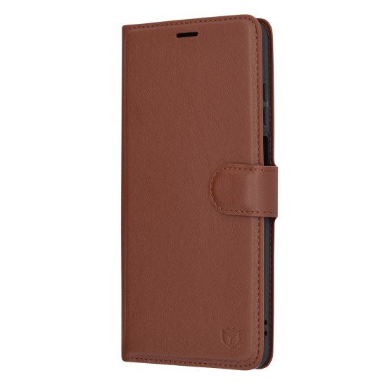 Husa pentru Motorola Moto E22 / Moto E22i - Techsuit Leather Folio - Brown