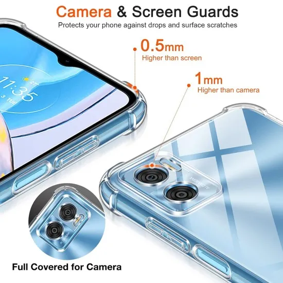 Husa pentru Motorola Moto E22 / Moto E22i - Techsuit Shockproof Clear Silicone - Clear Husa pentru Motorola Moto E22 / Moto E22i - Techsuit Shockproof Clear Silicone - Clear