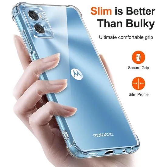 Husa pentru Motorola Moto E22 / Moto E22i - Techsuit Shockproof Clear Silicone - Clear Husa pentru Motorola Moto E22 / Moto E22i - Techsuit Shockproof Clear Silicone - Clear